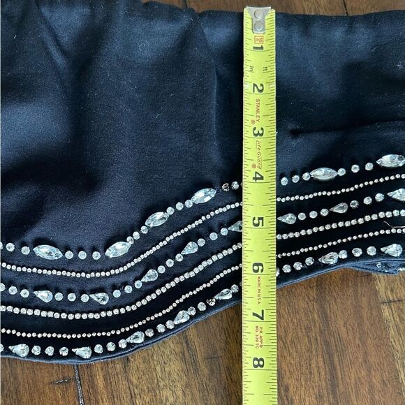 NBD Revolve Bruna Rhinestone Embellished Crop Top in Black Size Medium 198.00 - Picture 6 of 16